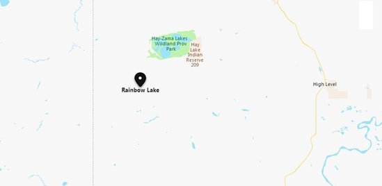 Rainbow Lake Alberta Map Rainbow Lake, Alberta Area Map & More