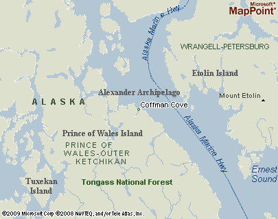 Coffman Cove Alaska Map Coffman Cove, Alaska Area Map & More