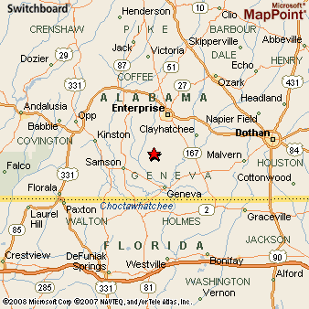 Coffee Springs Alabama Map Coffee Springs, Alabama Area Map & More