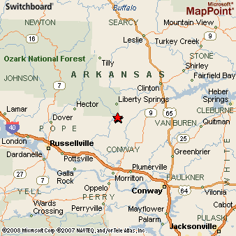 Center Ridge Arkansas Map Center Ridge, Arkansas Area Map & More