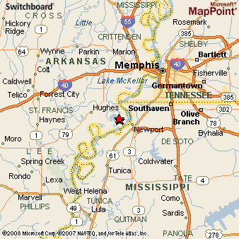 Horseshoe Lake, Arkansas Area Map & More