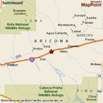 Dateland, Arizona Area Map & More