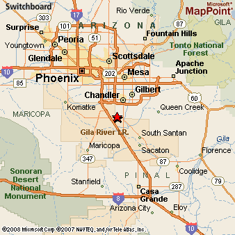 Sun Lakes Arizona Map Sun Lakes, Arizona Area Map & More