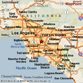 Bell Gardens California Area Map More