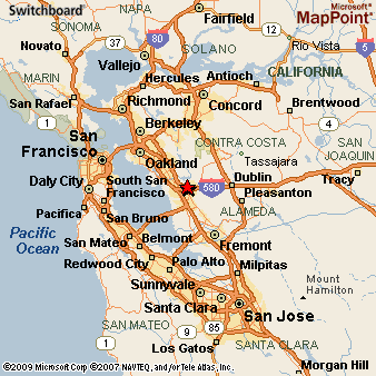 Castro Valley California Area Map More