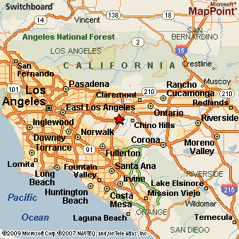 Diamond Bar California Area Map More