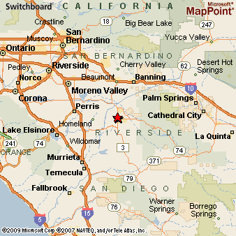 Hemet, California Area Map & More