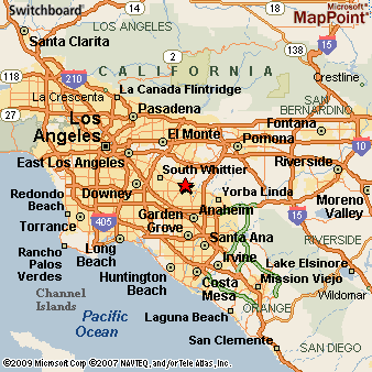 La Habra California Area Map More