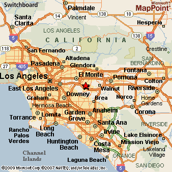 La Puente California Area Map More