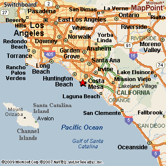 Newport Beach California Area Map More