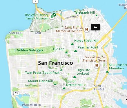 Union Square San Francisco Map Union Square [San Francisco Nbhd], California Area Map & More
