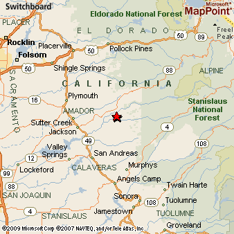 Where is West Point, California? see area map & more