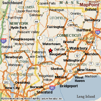 Roxbury, Connecticut Area Map & More