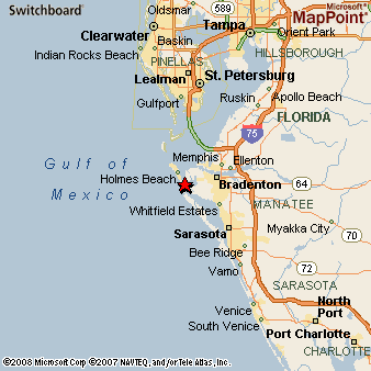 Map of Cortez, Florida