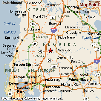Saint Leo Florida Map St Leo, Florida Area Map & More