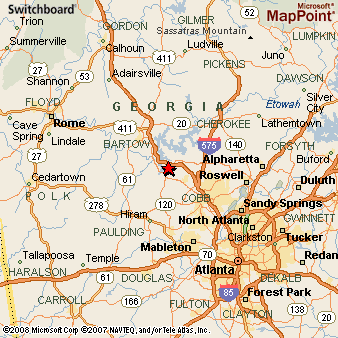 Where is Acworth, Georgia? see area map & more