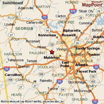 Where Is Powder Springs Georgia See Area Map More
