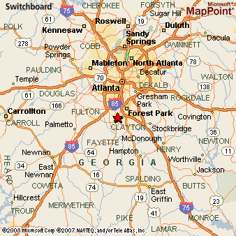 Riverdale, Georgia Area Map & More