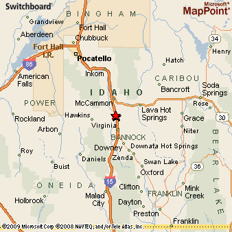 Arimo, Idaho Area Map & More