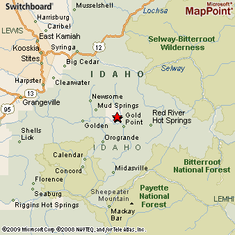 Elk City Idaho Map Elk City, Idaho Area Map & More