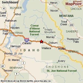 Where is Kellogg, Idaho? see area map & more