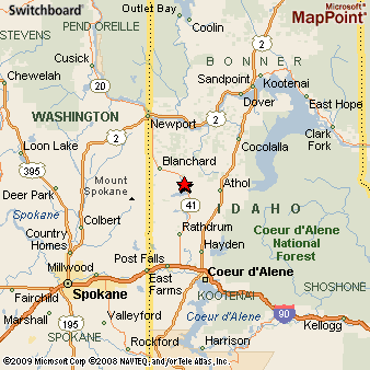 Spirit Lake Idaho Map Spirit Lake, Idaho Area Map & More