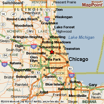 Rosmont, Illinois Area Map & More