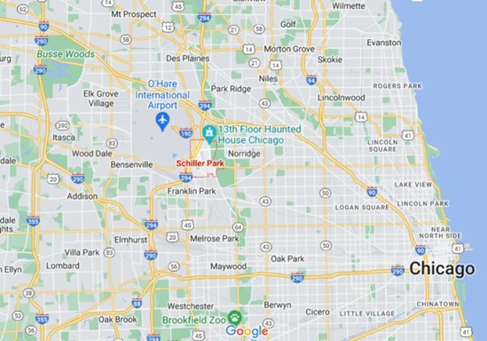 Schiller Park Illinois Area Map More