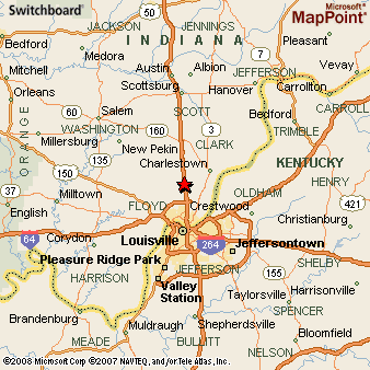 1819 IN MAP IND Schererville Sellersburg Sheridan Fortville Fowler Frankfort BIG 