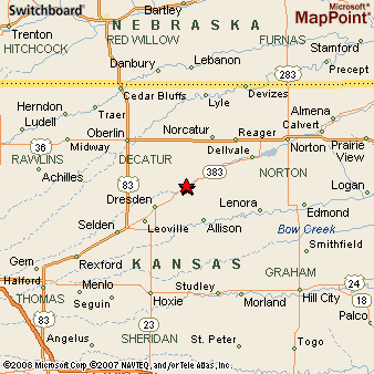 Jennings, Kansas Area Map & More