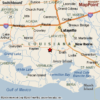 Cow Island Louisiana Area Map More