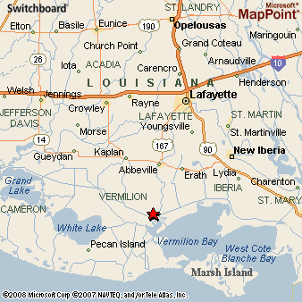 Intracoastal City, Louisiana Area Map & More