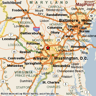 Map Of Bethesda Md Bethesda, Maryland Area Map & More