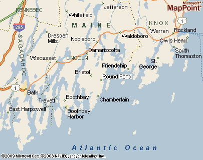 Round Pond Maine Map Round Pond, Maine Area Map & More