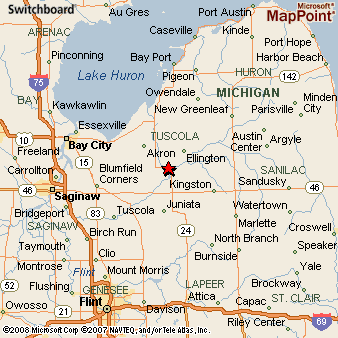 Where is Caro, Michigan? see area map & more