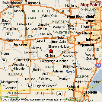 Manchester, Michigan Area Map & More
