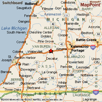 Where is Paw Paw, Michigan? see area map & more
