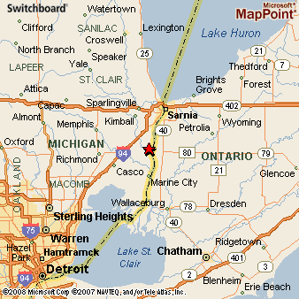Map Of St Clair County Michigan Cities And Towns Map - Bank2home.com