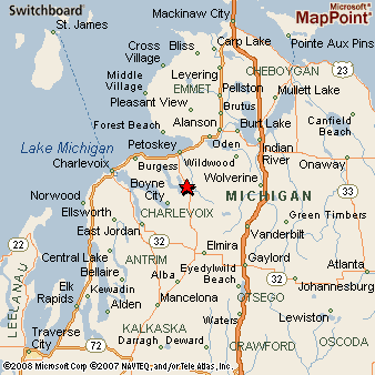 Walloon Lake Michigan Map Walloon Lake, Michigan Area Map & More