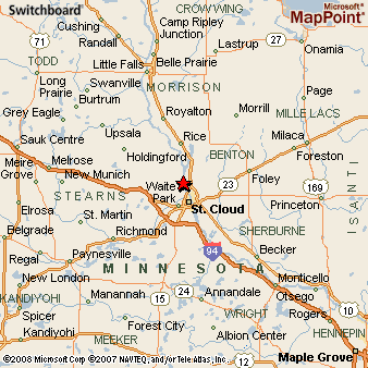 Sartell, Minnesota Area Map & More