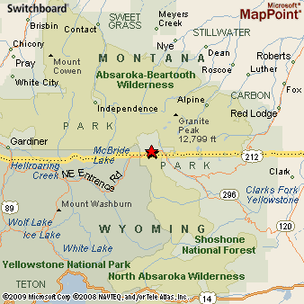 Cooke City Montana Map Cooke City Montana Area Map More