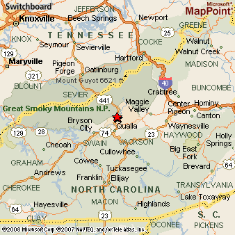 Map Of Cherokee Nc Cherokee, North Carolina Area Map & More