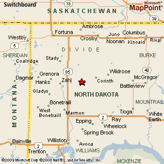 Alamo, North Dakota Area Map & More
