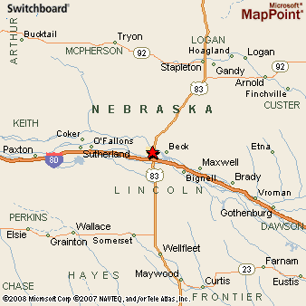 North Platte Nebraska Area Map More