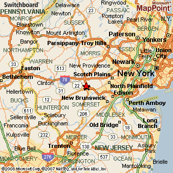 Bridgewater, New Jersey Area Map & More