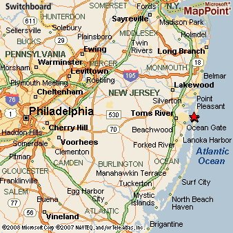 Map Of Ortley Beach Nj Ortley Beach, New Jersey Area Map & More