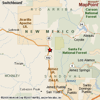 Cuba New Mexico Map Cuba, New Mexico Area Map & More