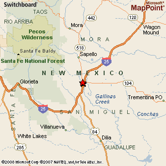 Where is Las Vegas, New Mexico? see area map & more