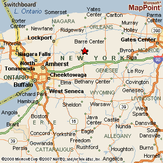 Alabama, New York Area Map & More