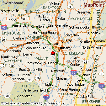 Delmar, New York Area Map & More
